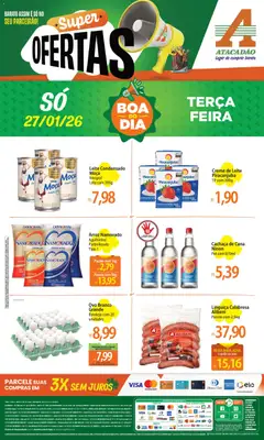Pré-Visualização do folheto "Ofertas - RS" da loja Atacadão válido a partir de 27/01/2026