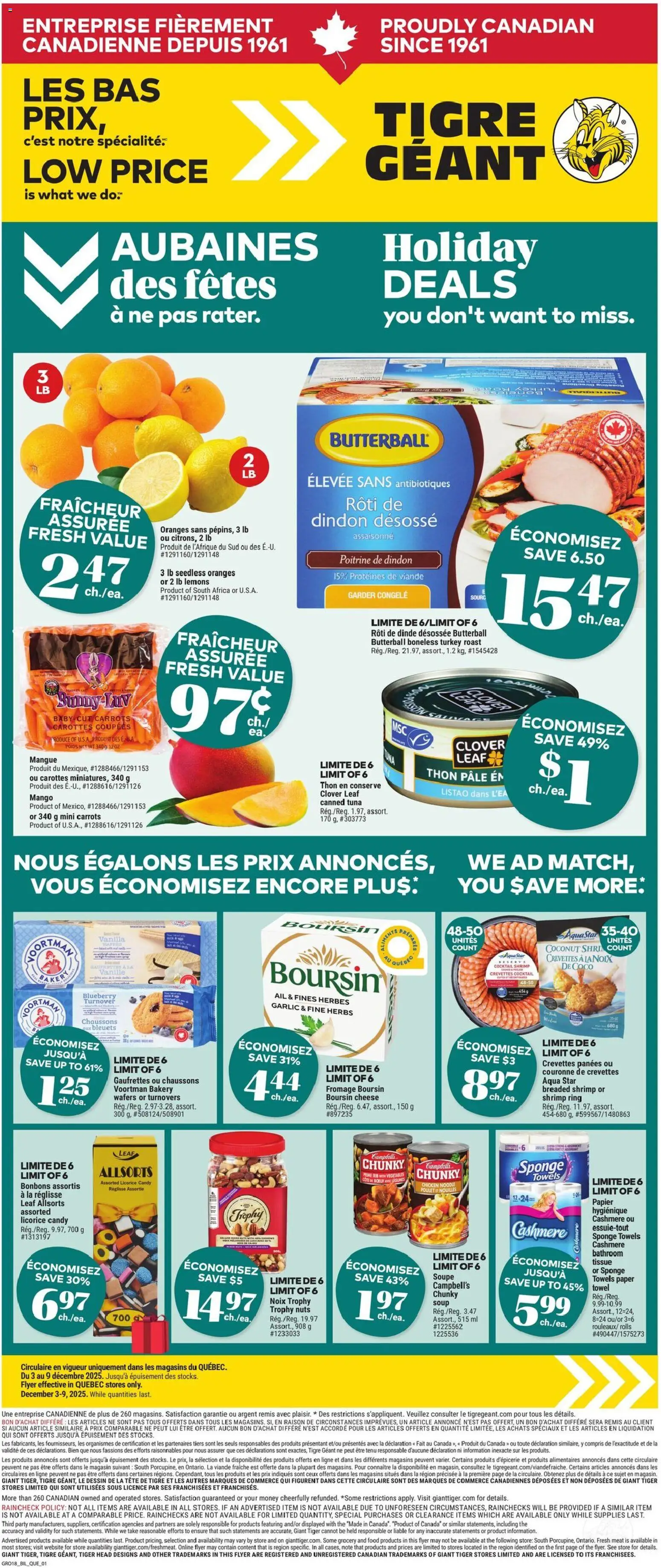 Preview of leaflet Weekly Flyer from shop Giant Tiger is valid from Dec 03, 2025