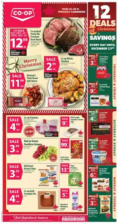 Un aperçu du dépliant Weekly flyer / circulaire du magasin Co-op Food est valide à partir 18 déc. 2025