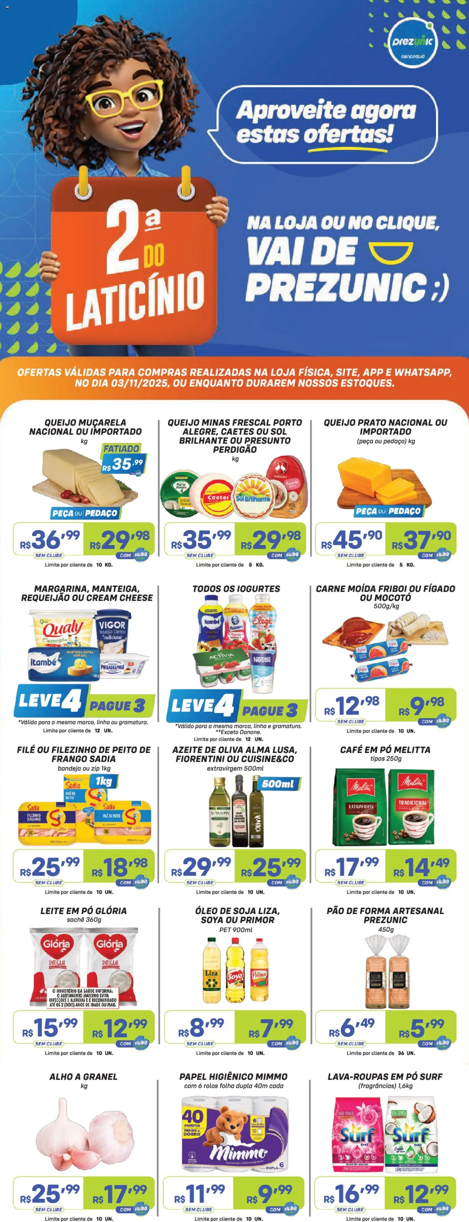 Pré-Visualização do folheto "Encarte" da loja Prezunic válido a partir de 03/11/2025