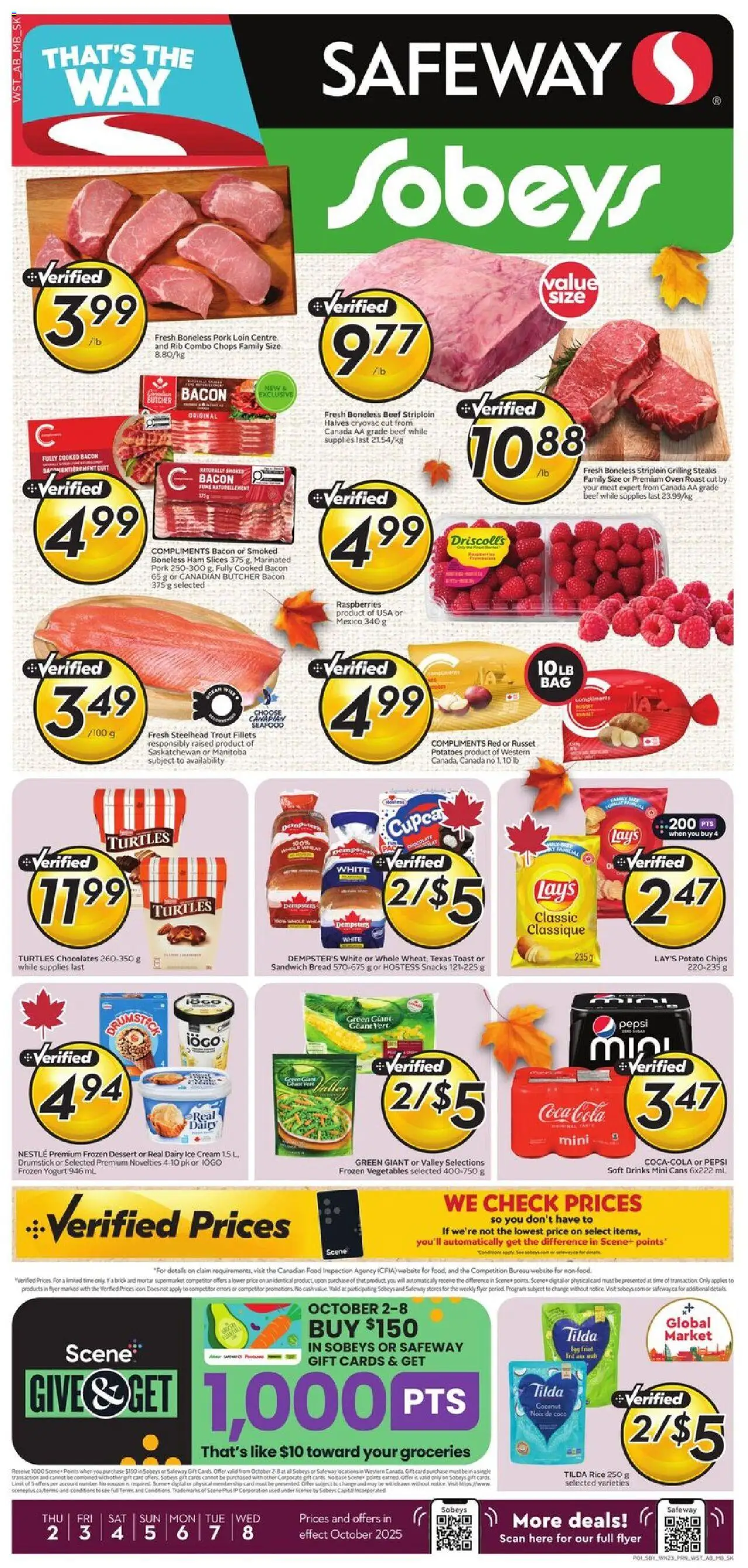 Safeway flyer valid from Oct 02, 2025 - page number 1