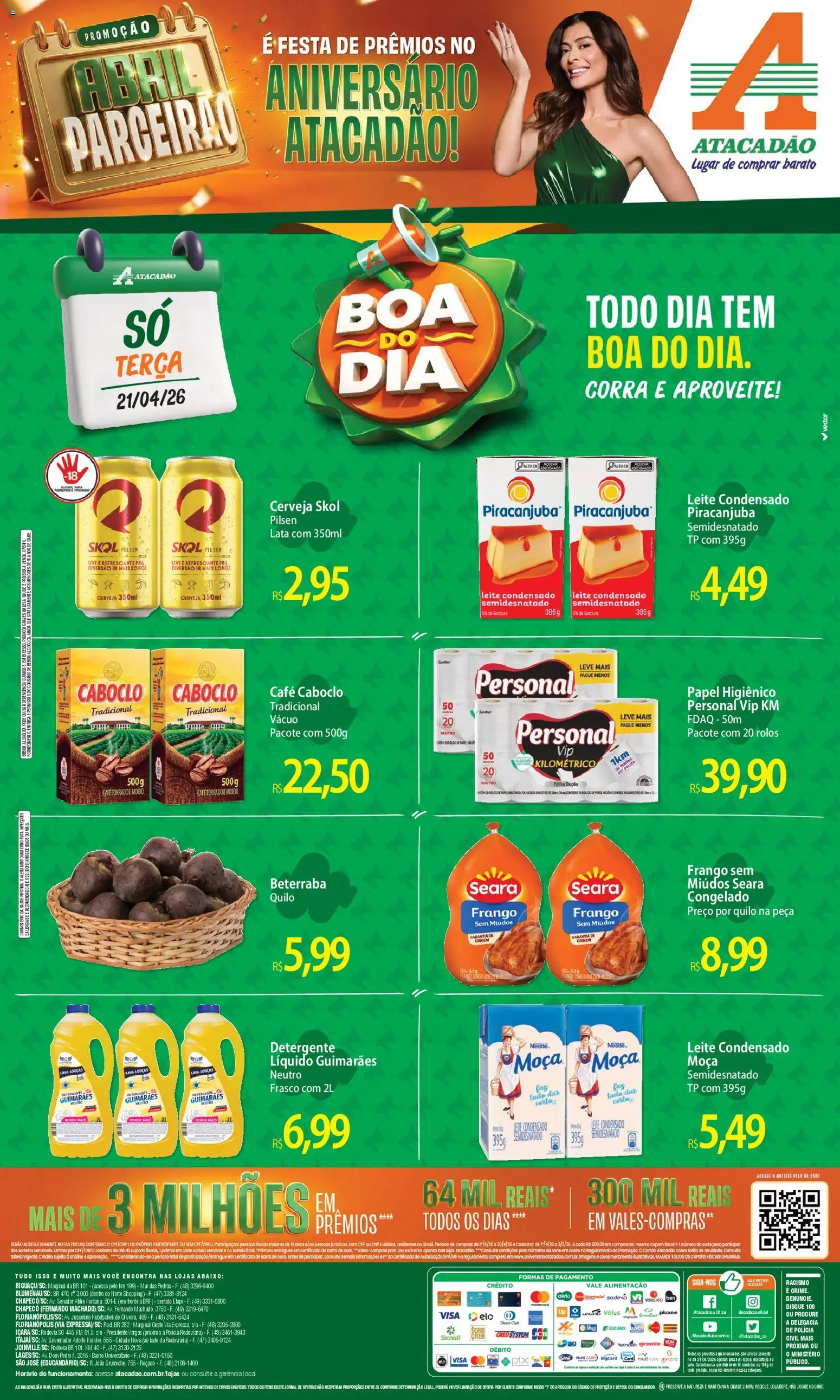 Pré-Visualização do folheto "Atacadão ofertas - SC" da loja Atacadão válido a partir de 21/04/2026