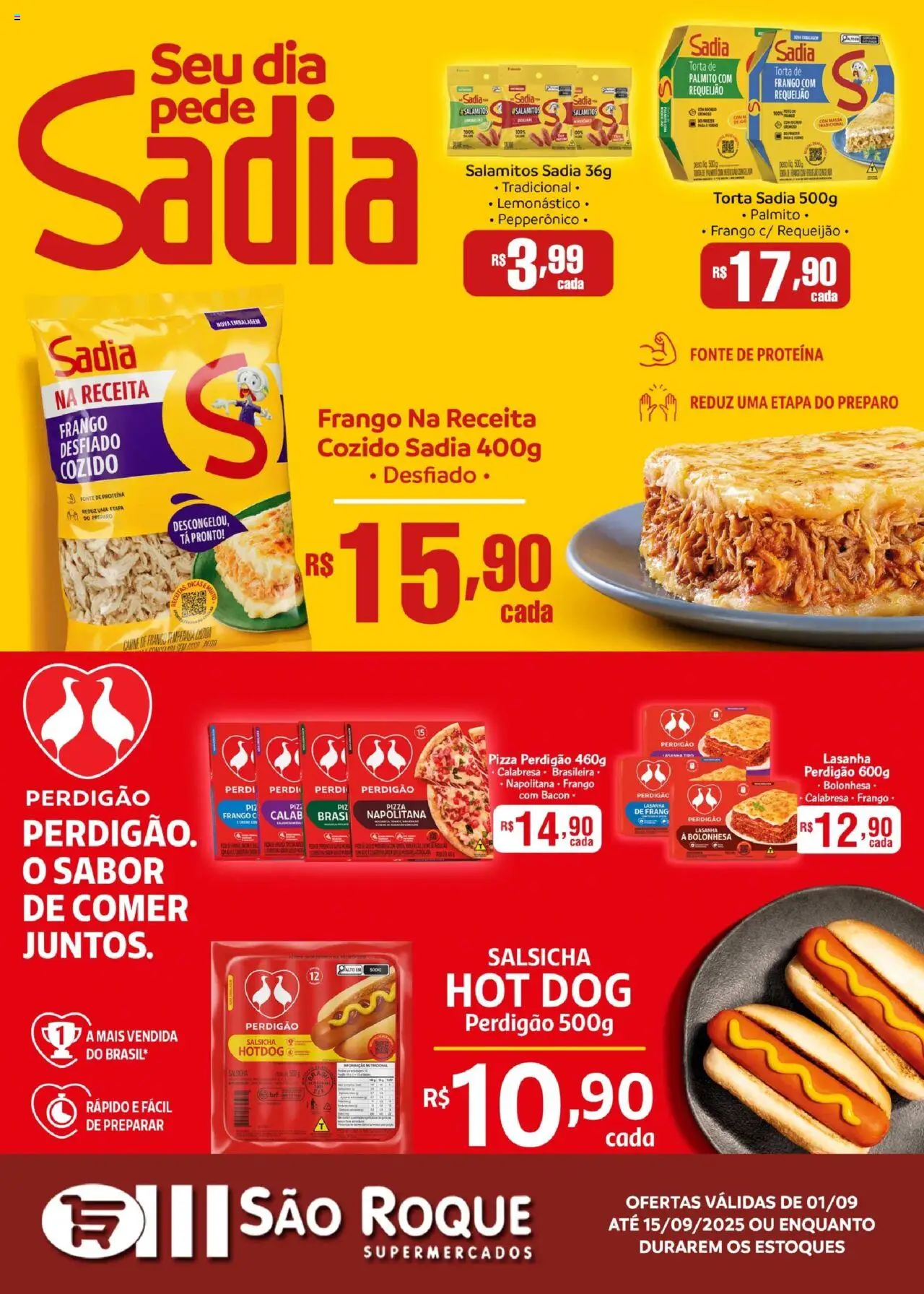 São Roque Supermercados folheto "Ofertas da semana" válido a partir de 12/09/2025 - número de página 1