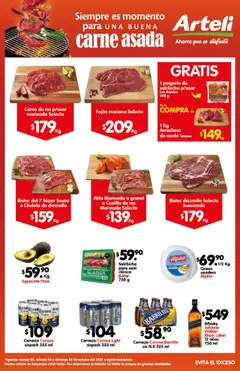 Vista previa las ofertas de la tienda Arteli - Folleto Valles Carnes & Cortes desde el 03/10/2025 
