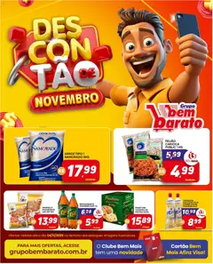 Pré-Visualização do folheto "Ofertas da semana" da loja Supermercado Bem Barato válido a partir de 18/11/2025