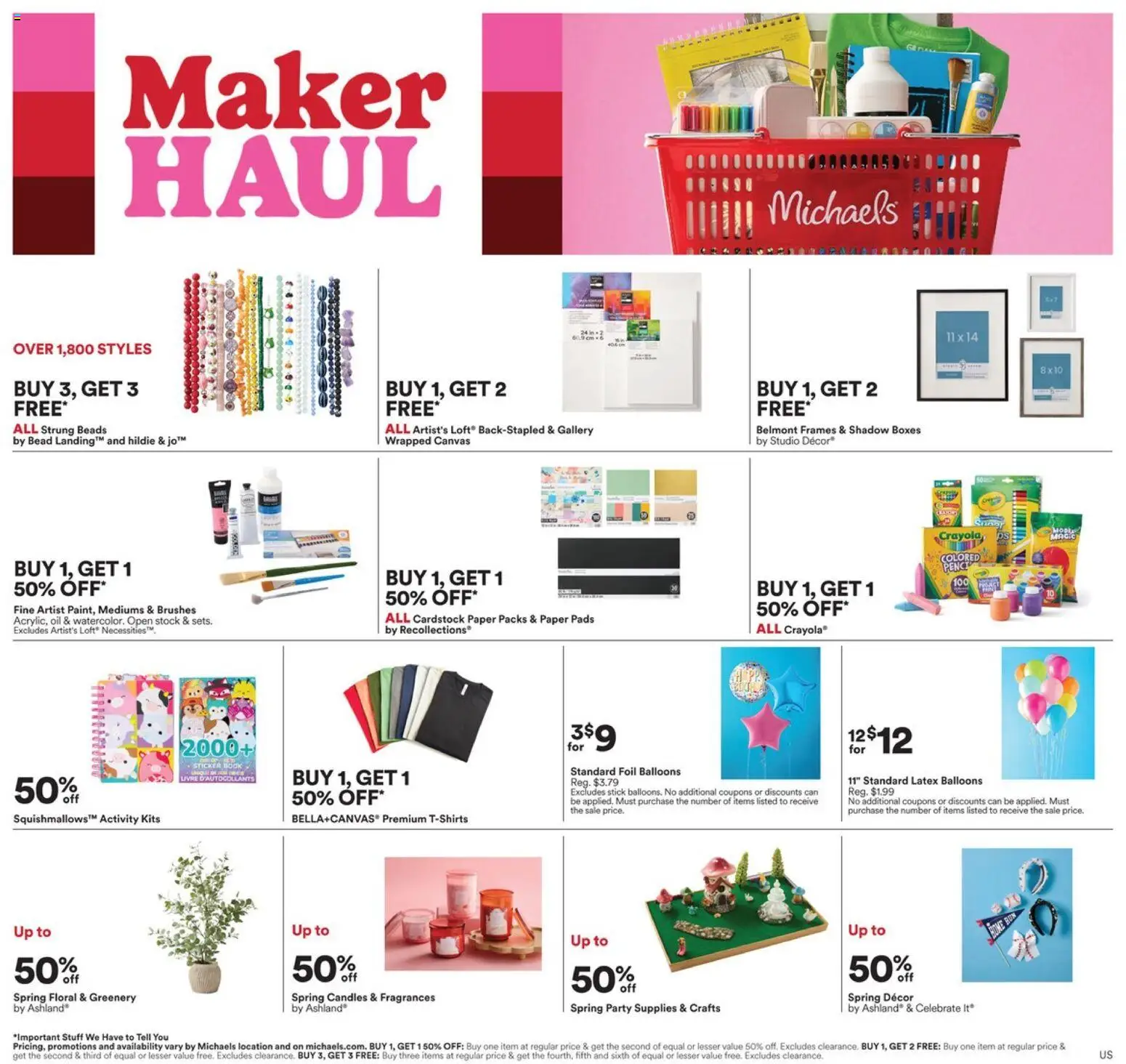 Preview of leaflet Michaels weekly flyer - Rockford from shop Michaels is valid from Apr 12, 2026