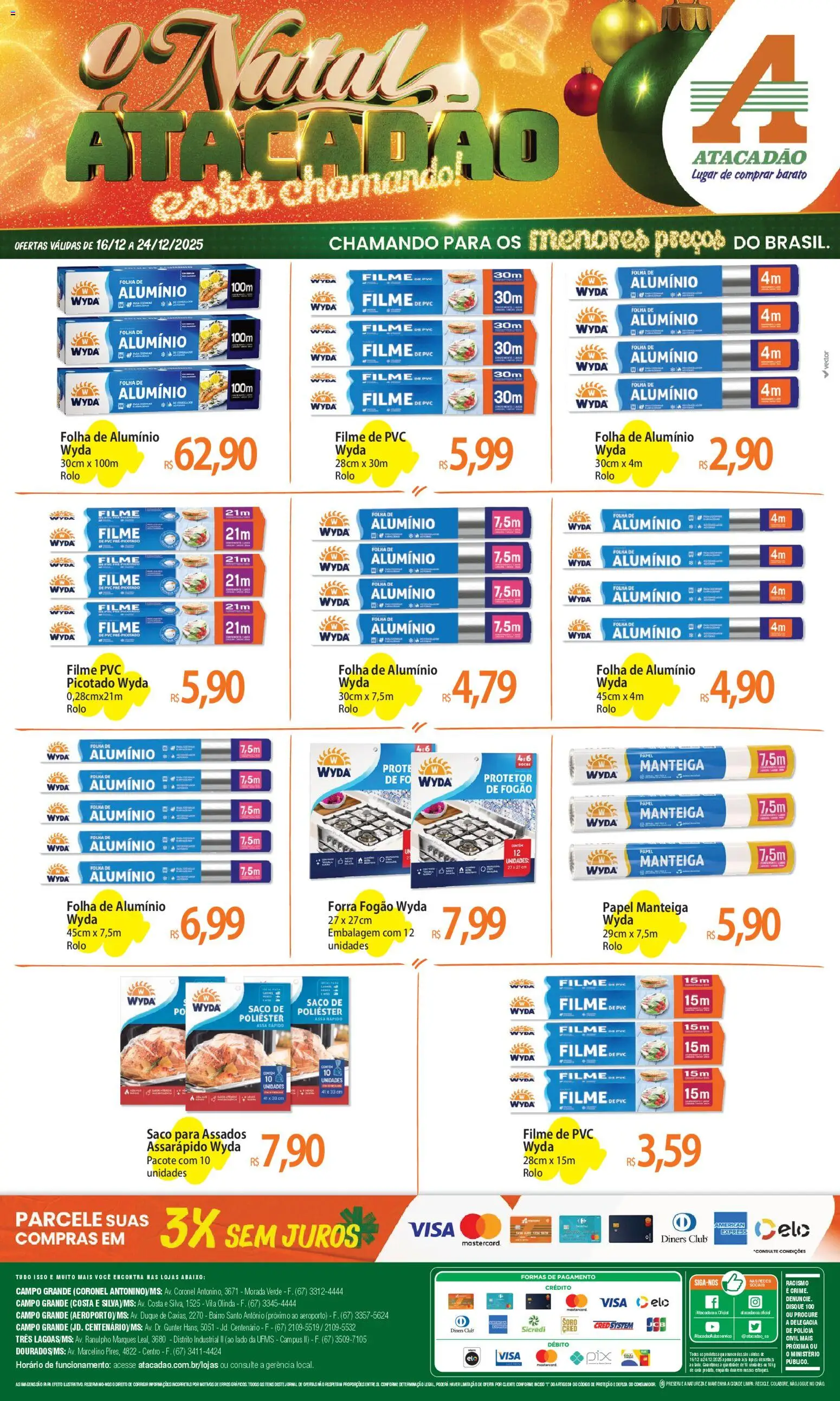 Pré-Visualização do folheto "Ofertas - MS" da loja Atacadão válido a partir de 16/12/2025