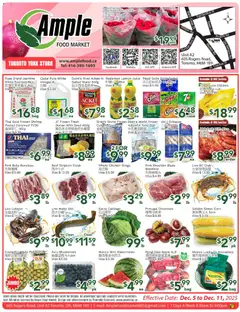 Un aperçu du dépliant Weekly flyer Toronto York du magasin Ample Food Market est valide à partir 5 déc. 2025