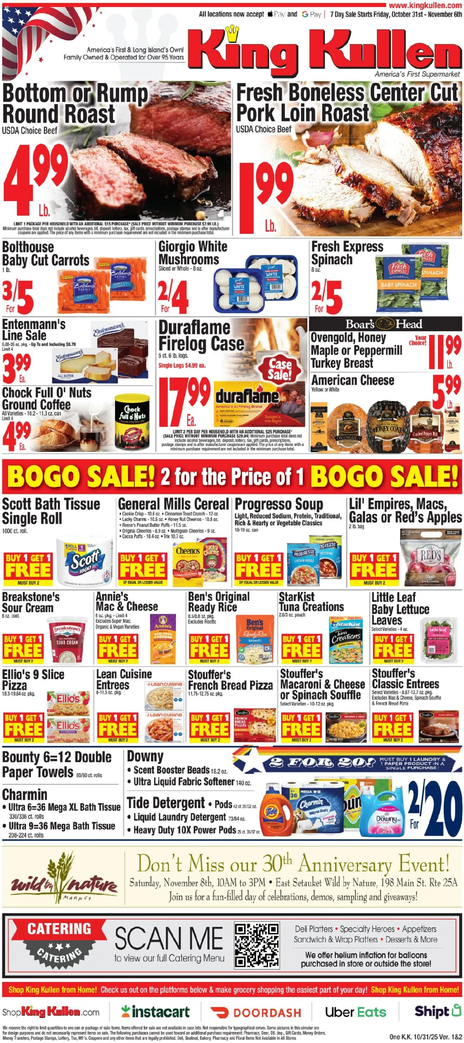 Ad Preview of King Kullen Weekly Ad from 10/30/2025