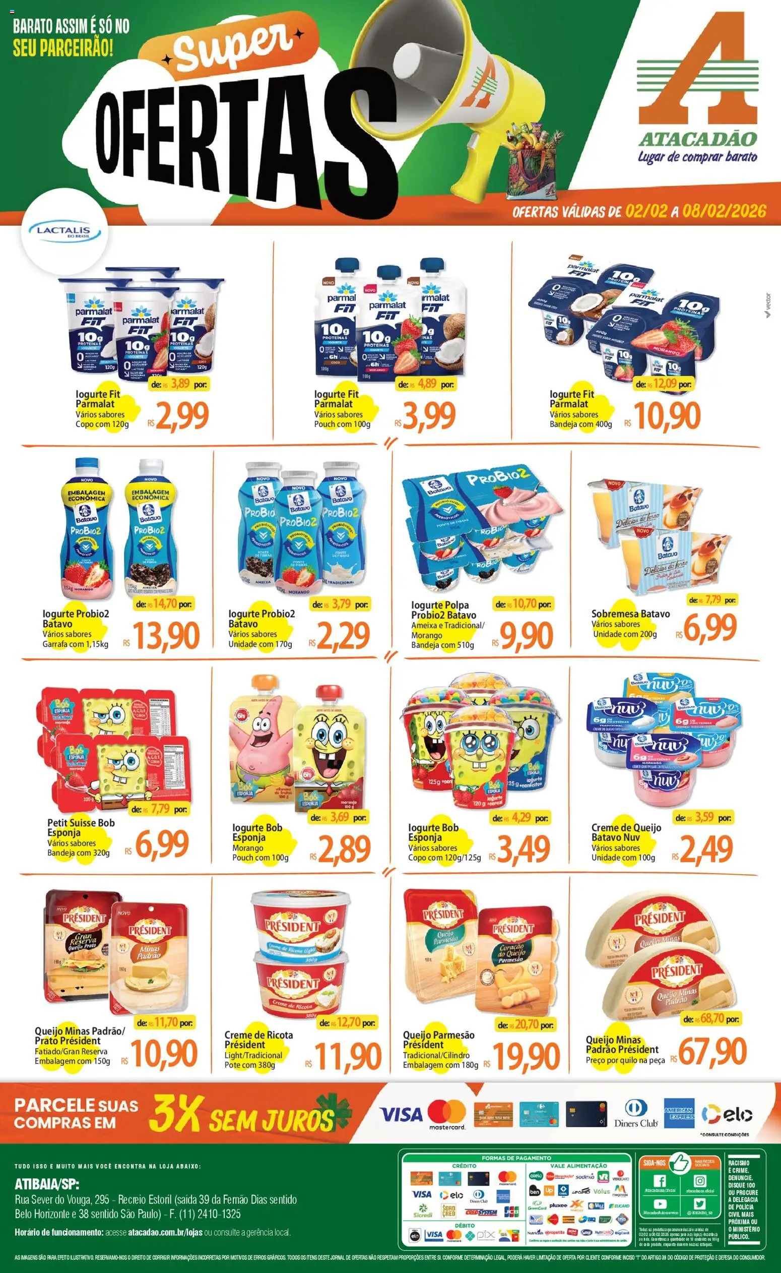 Pré-Visualização do folheto "Ofertas - SP" da loja Atacadão válido a partir de 02/02/2026