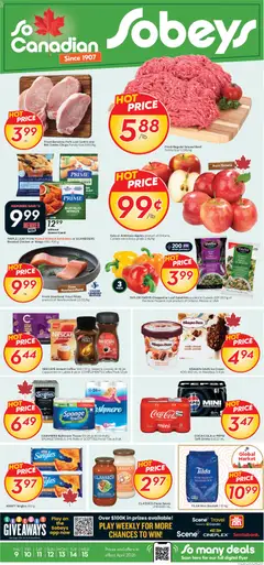 Un aperçu du dépliant Sobeys weekly flyer / circulaire du magasin Sobeys est valide à partir 9 avr. 2026