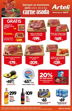 Vista previa las ofertas de la tienda Arteli - Folleto Carnes Suc. Express desde el 21/11/2025 