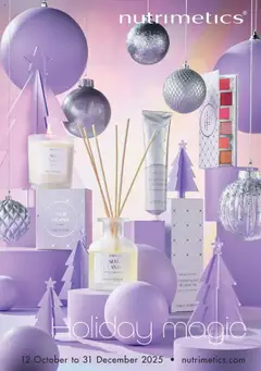 Preview of catalogue Nutrimetics Brochure Holiday magic from shop Nutrimetics valid 12/10/2025