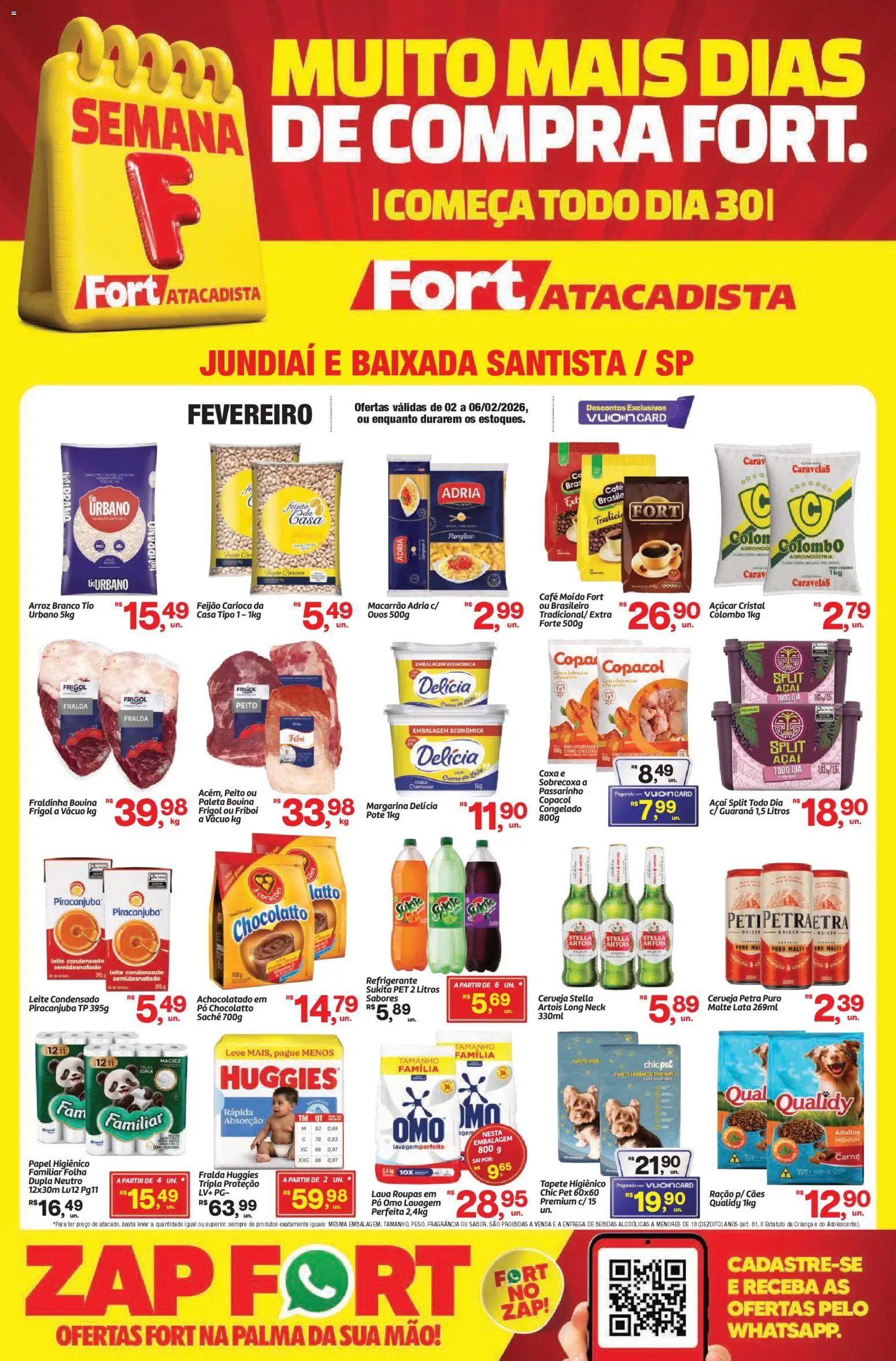 Pré-Visualização do folheto "Ofertas da semana" da loja Fort Atacadista válido a partir de 02/02/2026