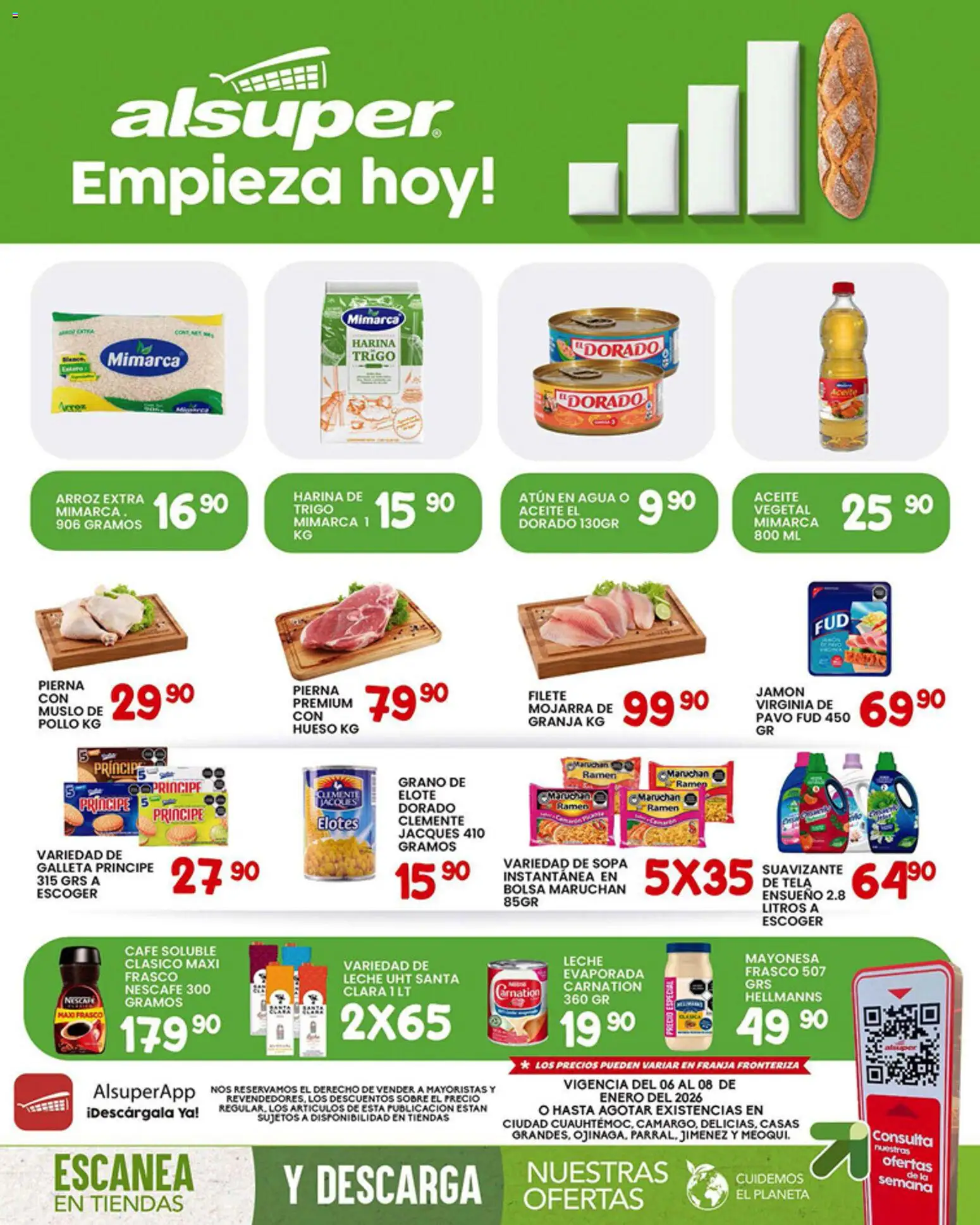 Vista previa las ofertas de la tienda Alsuper - Folleto Chihuauha Estado desde el 09/01/2026 