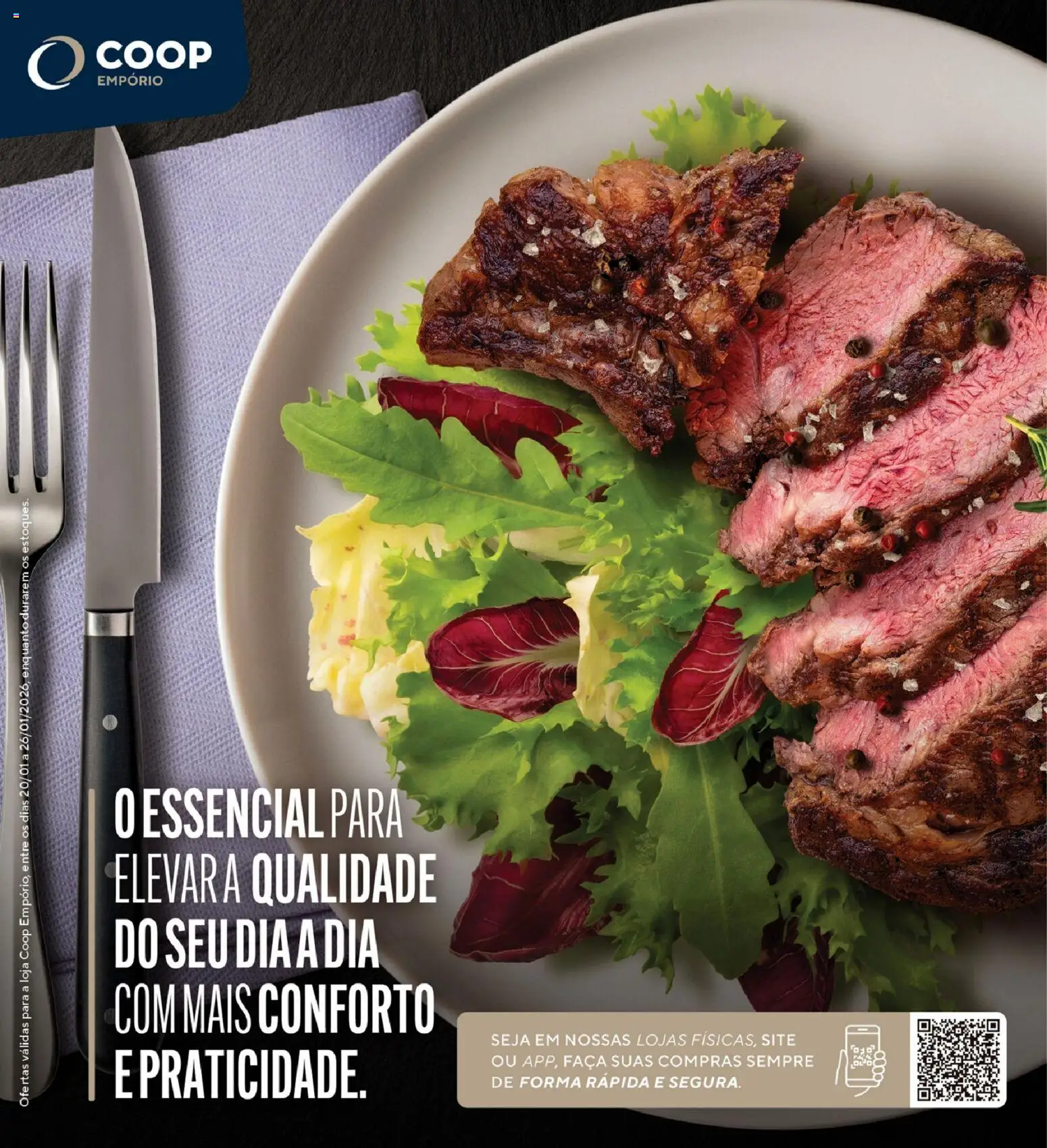 Pré-Visualização do folheto "Ofertas Empório" da loja Coop válido a partir de 20/01/2026 - Faca