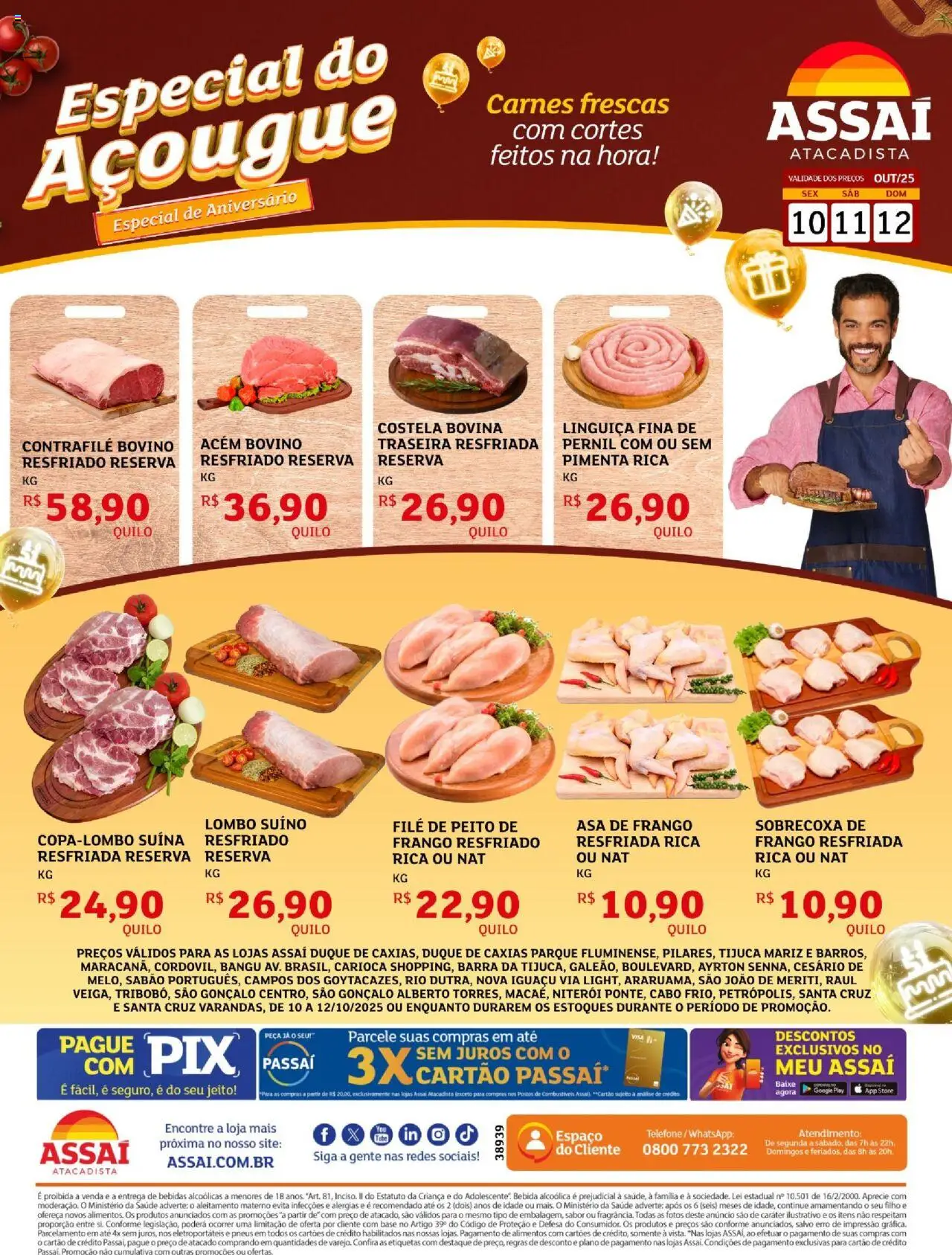 Assaí Atacadista folheto "Encarte - RJ" válido a partir de 10/10/2025 - número de página 1