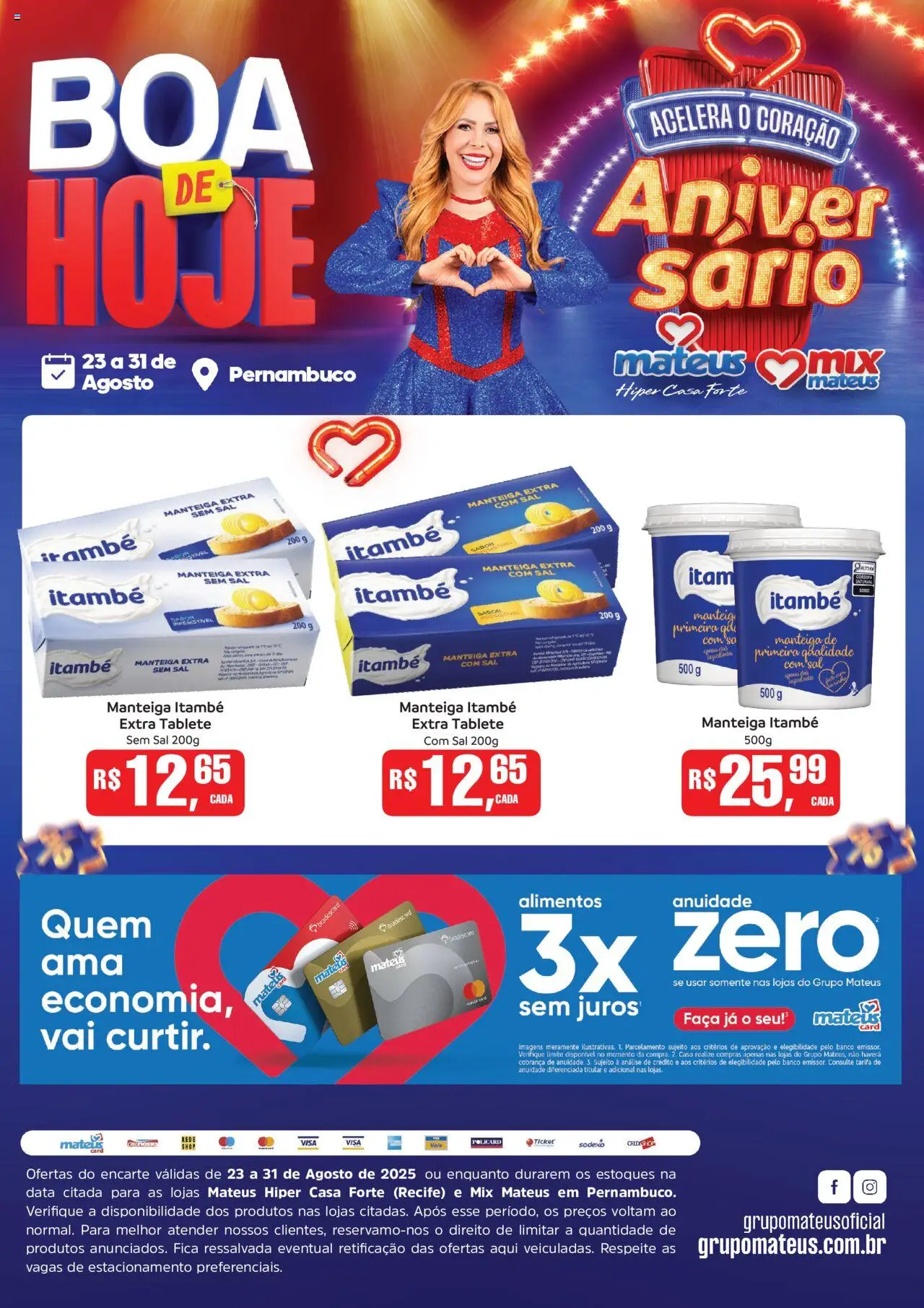 Mateus folheto "Ofertas Boa de Hoje" válido a partir de 23/08/2025 - número de página 1