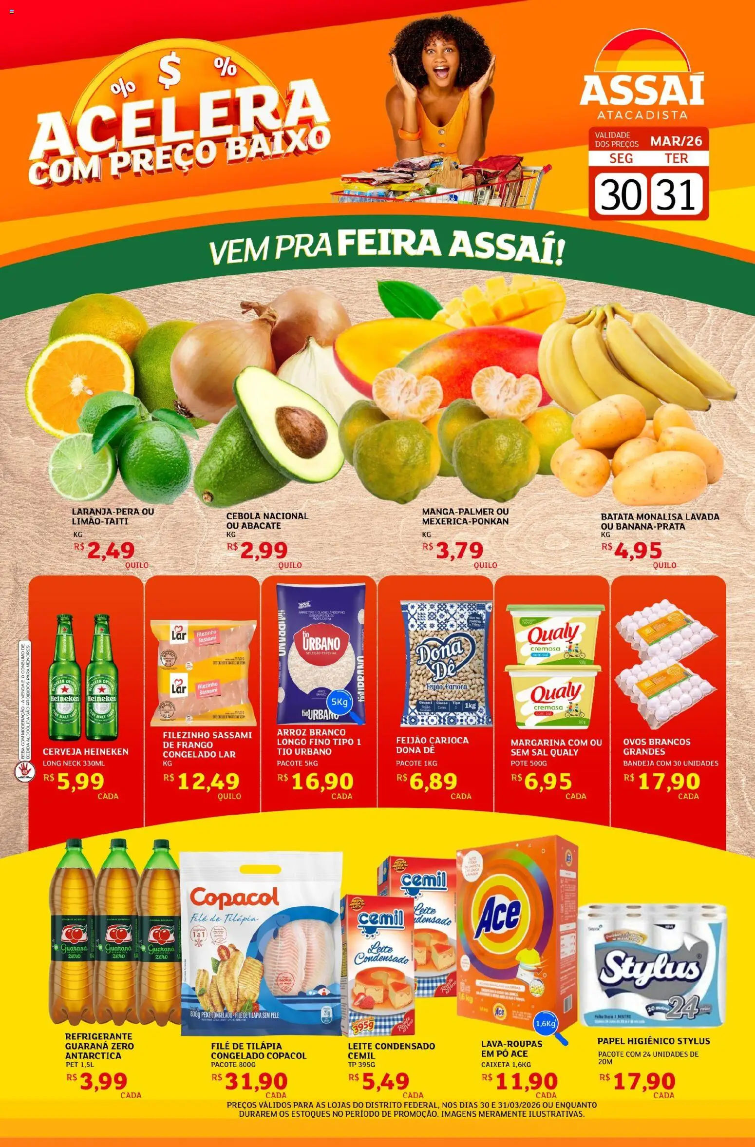 Pré-Visualização do folheto "Assaí Atacadista ofertas - DF" da loja Assaí Atacadista válido a partir de 30/03/2026