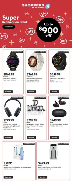 Preview of leaflet Super Redemption Event from shop Shoppers is valid from Dec 12, 2025