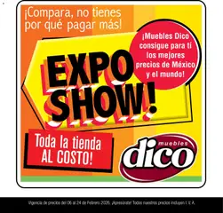 Vista previa las ofertas de la tienda Muebles Dico - Catálogo Expo Show desde el 06/02/2026 