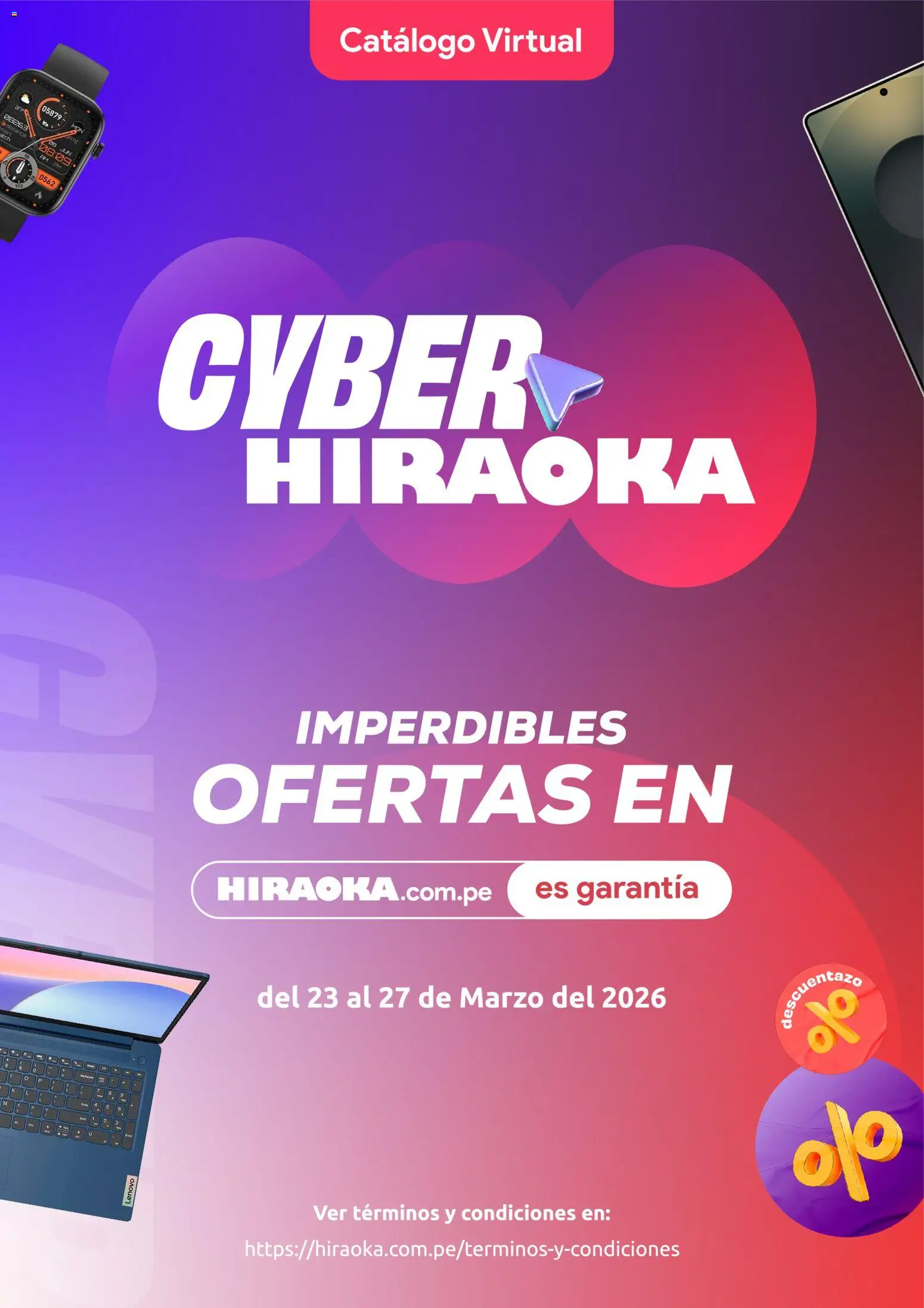 Vista previa de Hiraoka - Cyber days de la tienda Hiraoka válido desde 23/03/2026