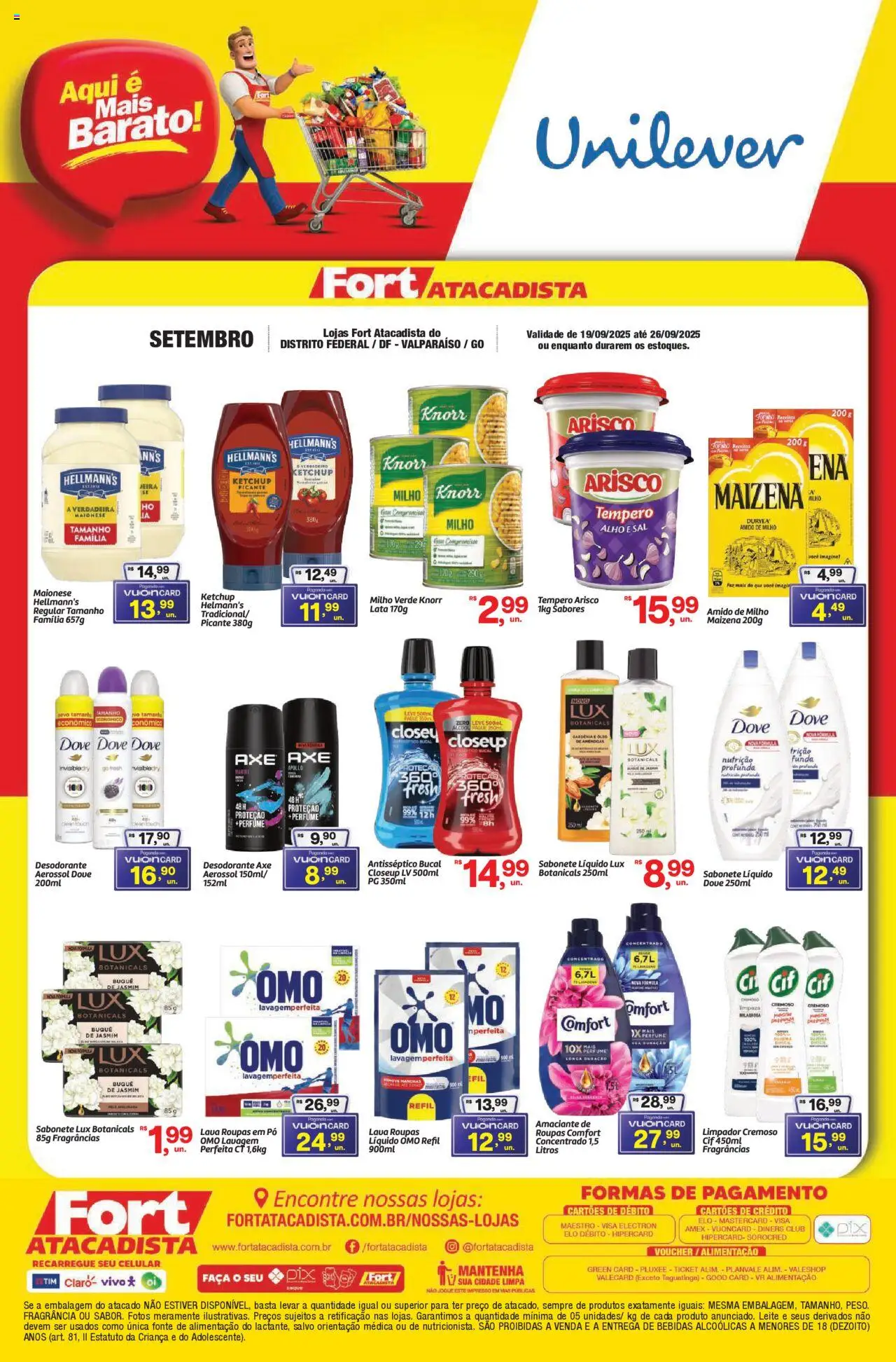 Fort Atacadista folheto "Ofertas Unilever" válido a partir de 19/09/2025 - número de página 1