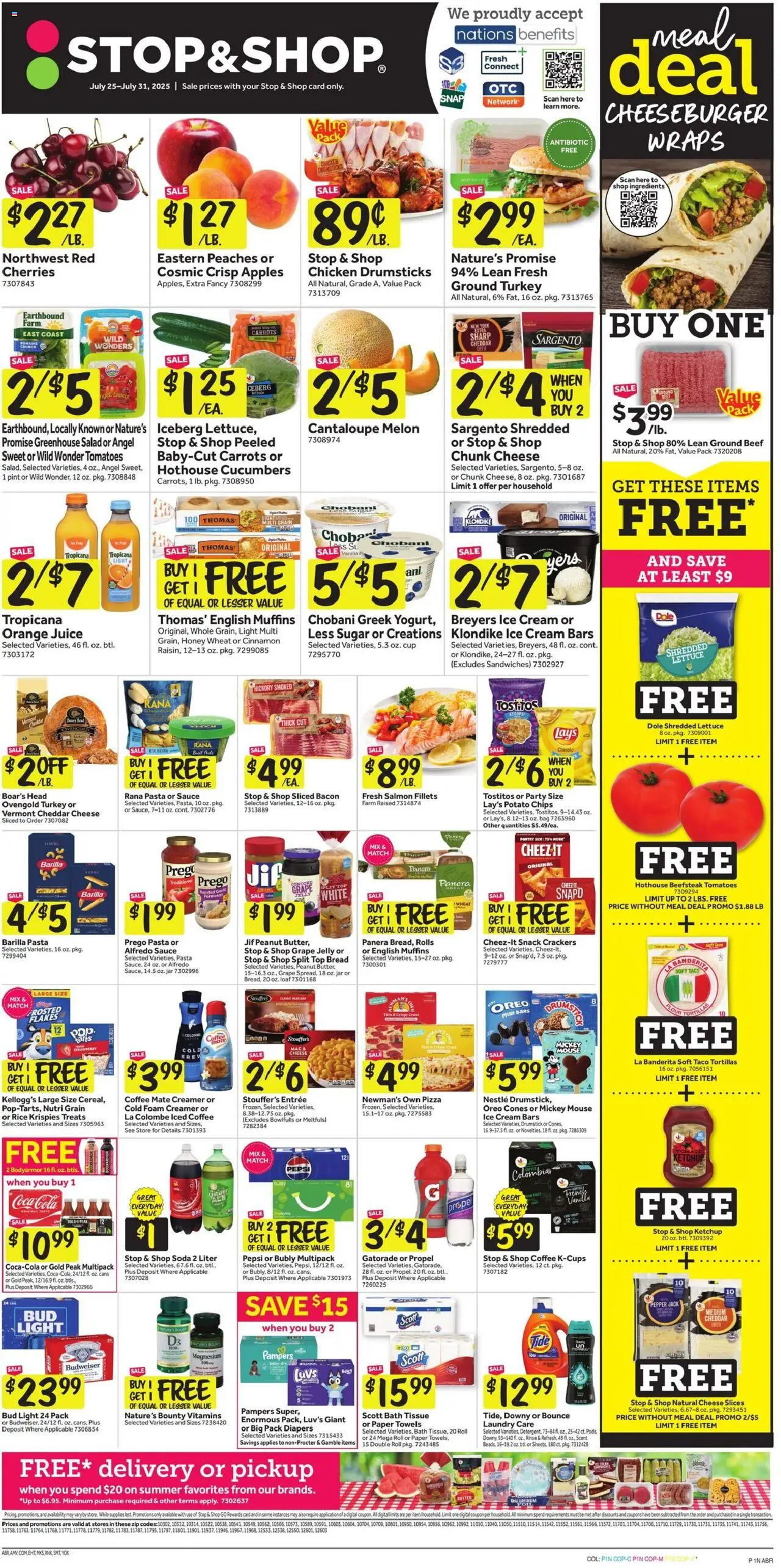 Stop & Shop Weekly Circular - NY from 07/25/2025 - Flyer - Page number 1