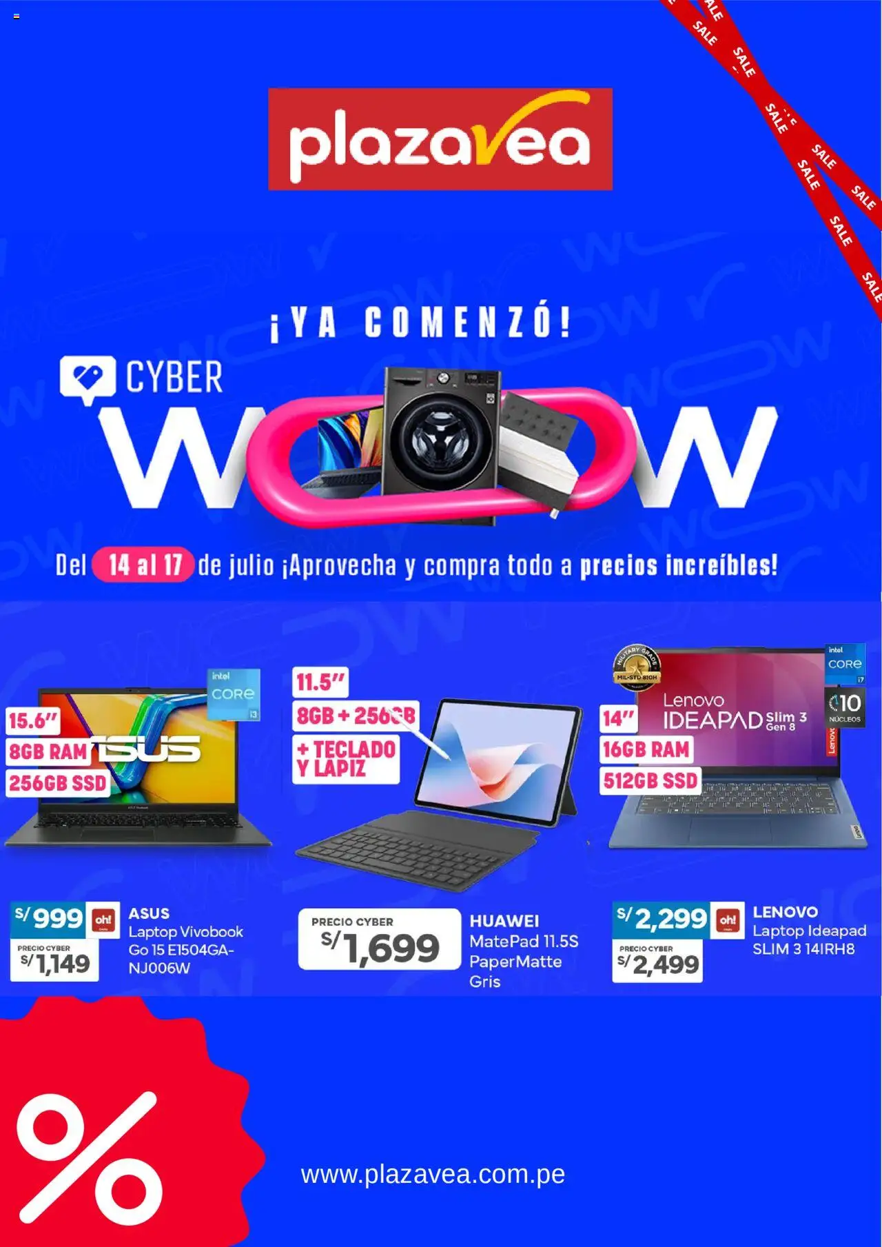 Plaza Vea Cyber Days (14/07/2025 - 17/07/2025) - ofertas de hoy - número de página 1