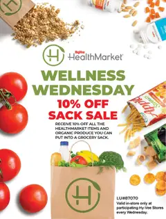 Ad Preview of HyVee Wellness Wednesdays - Sack Sale from 09/29/2025