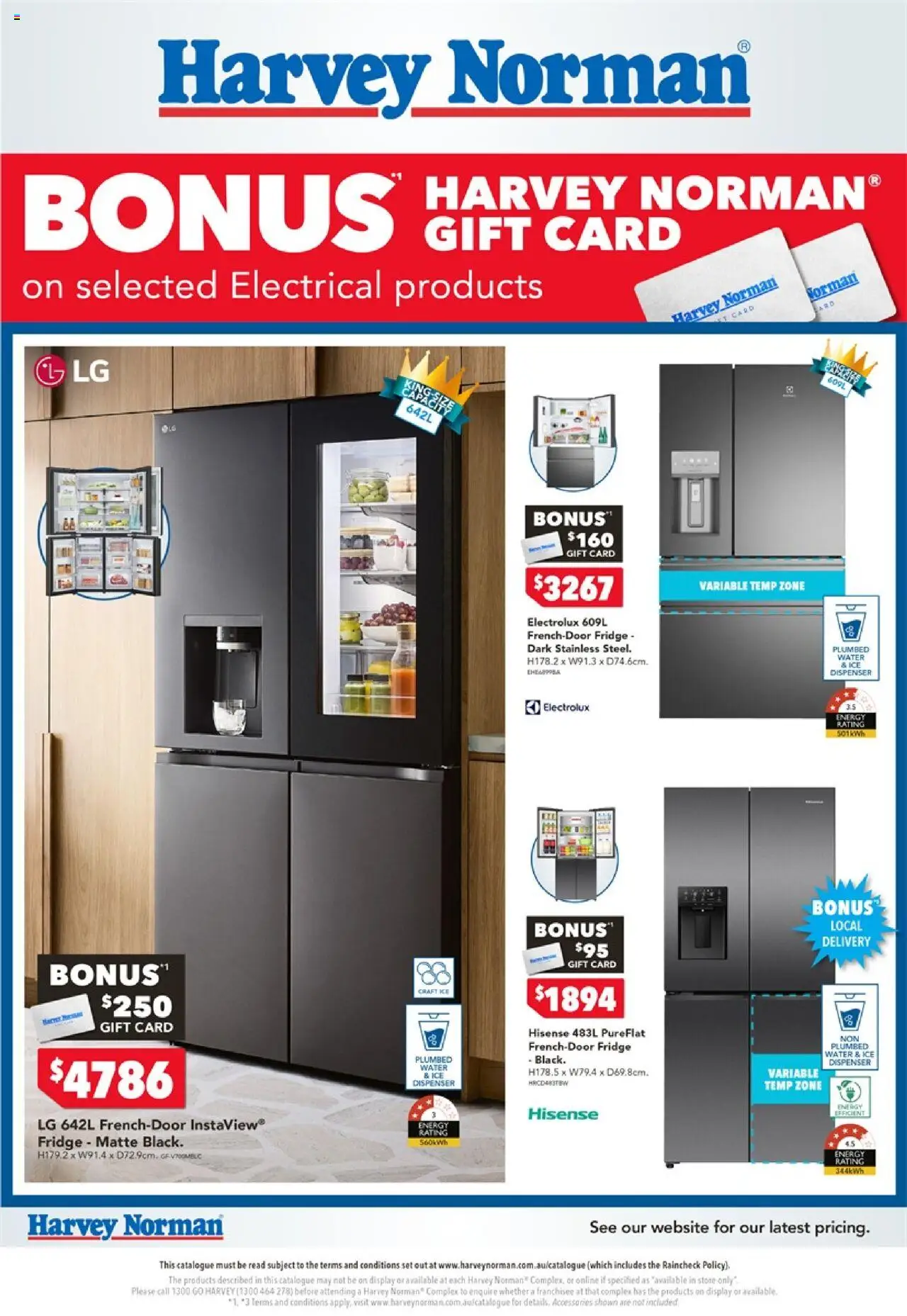 Harvey Norman catalogue valid from 08/08/2025 - page 1 - Water, Accessories, Ice, Fridge