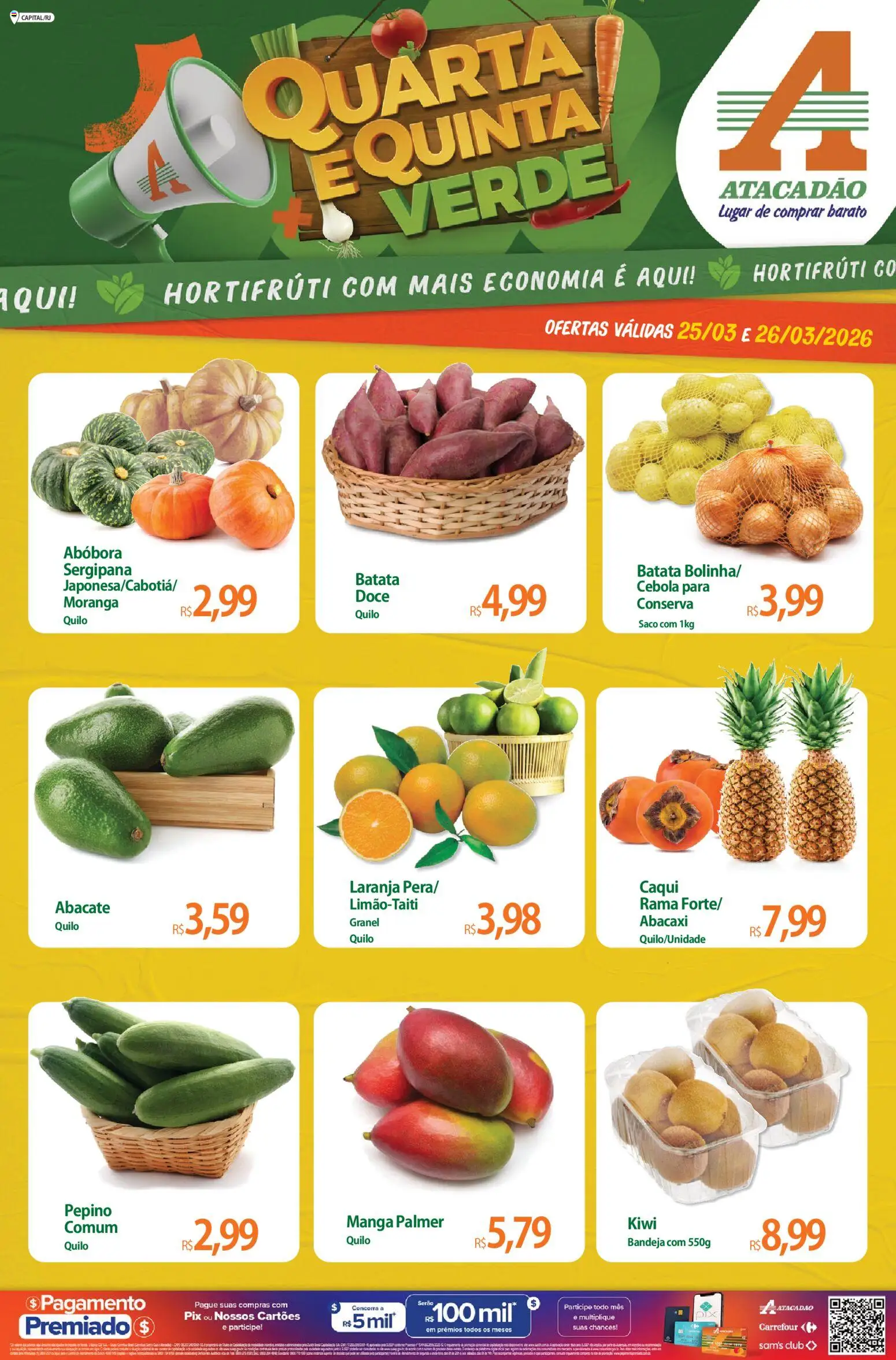 Pré-Visualização do folheto "Atacadão ofertas - RJ" da loja Atacadão válido a partir de 25/03/2026
