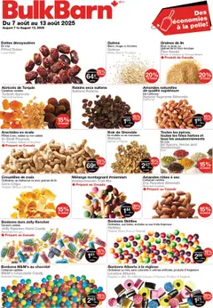 Un aperçu du dépliant Circulaire du magasin Bulk Barn est valide à partir 7 août 2025