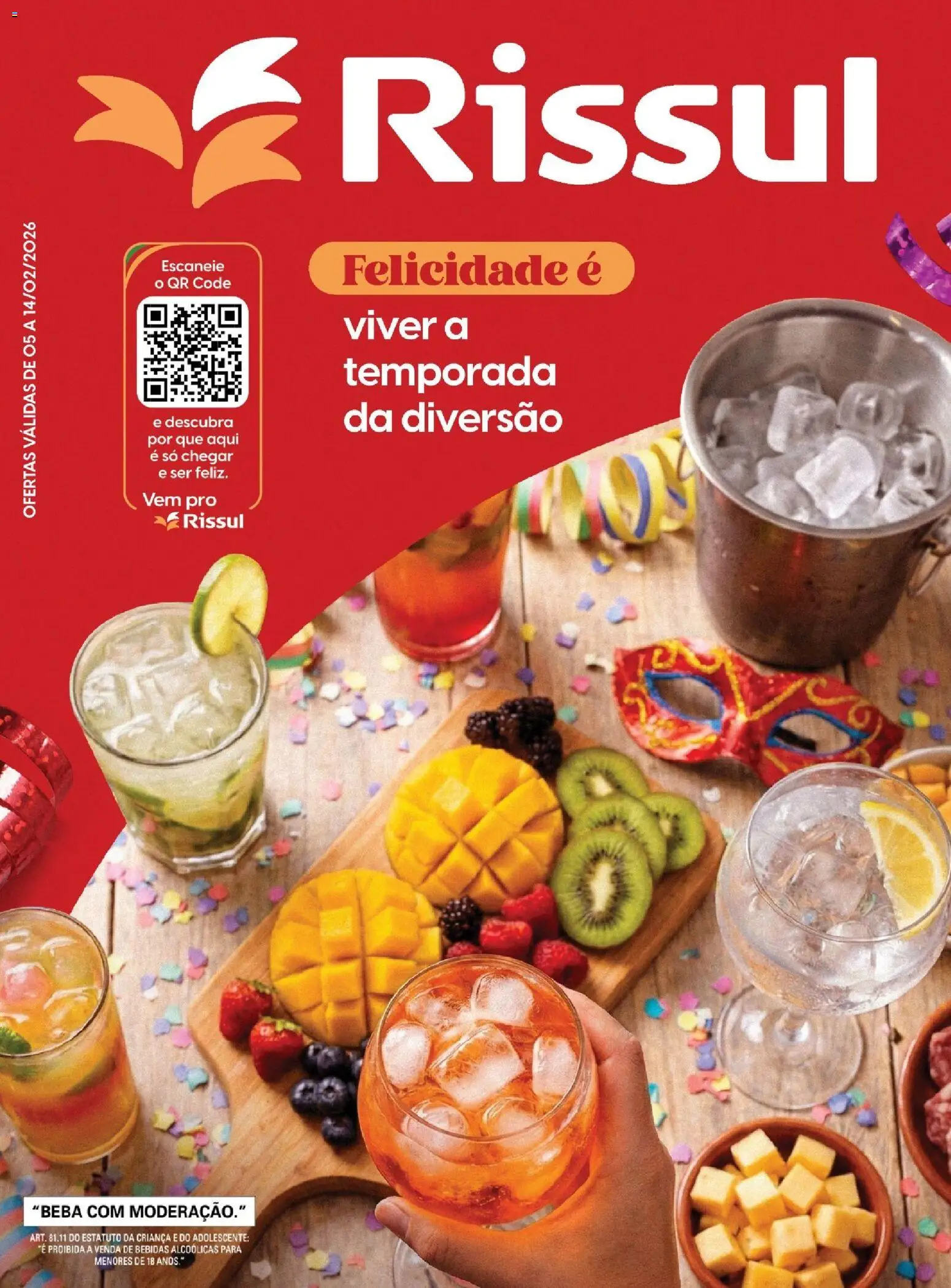 Pré-Visualização do folheto "Ofertas Especial Verão Carnaval " da loja Rissul válido a partir de 05/02/2026