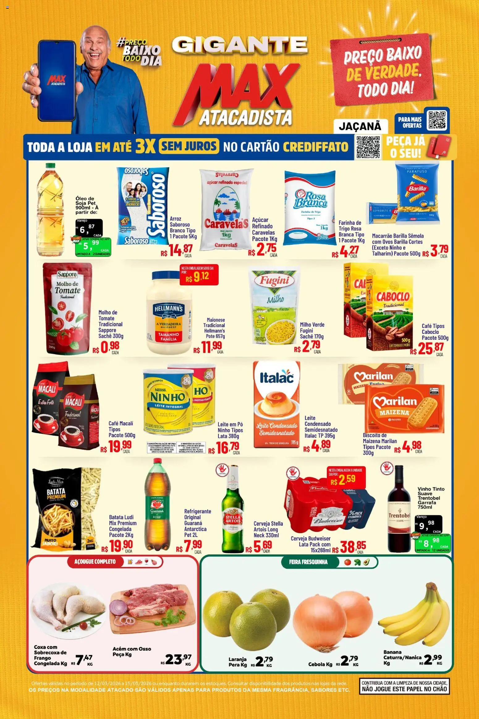 Pré-Visualização do folheto "Max Atacadista ofertas Semanal" da loja Max Atacadista válido a partir de 12/03/2026