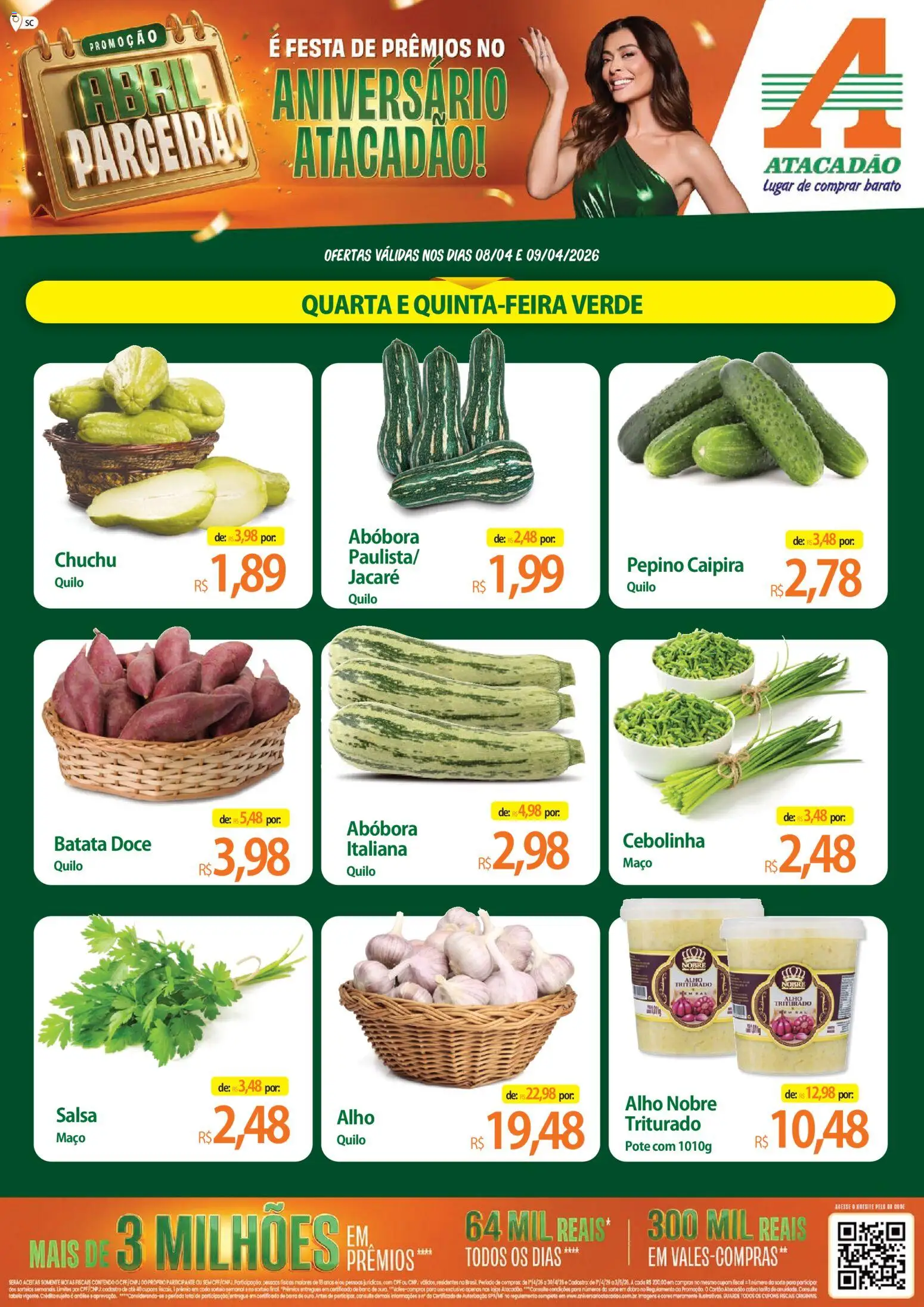Pré-Visualização do folheto "Atacadão ofertas - SC" da loja Atacadão válido a partir de 08/04/2026