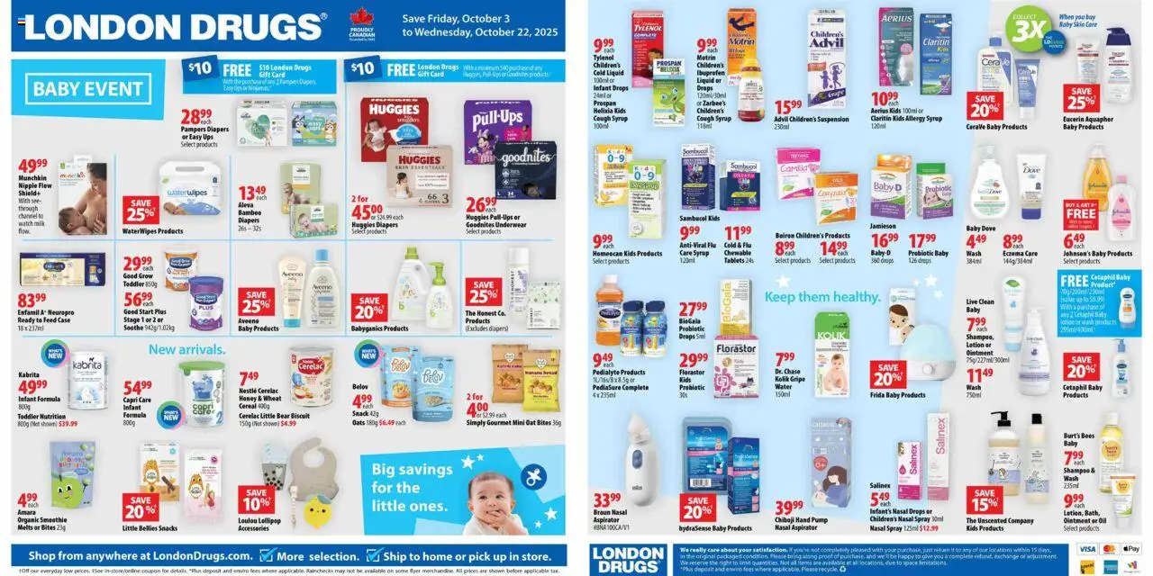 London Drugs flyer valid from Oct 03, 2025 - page number 1