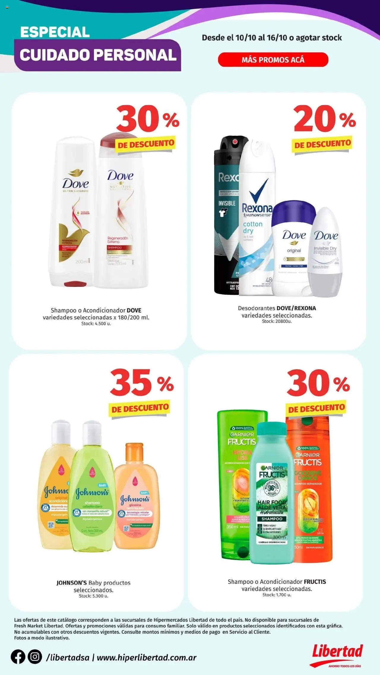 Hipermercado Libertad cuidado personal del 10/10/2025 Online