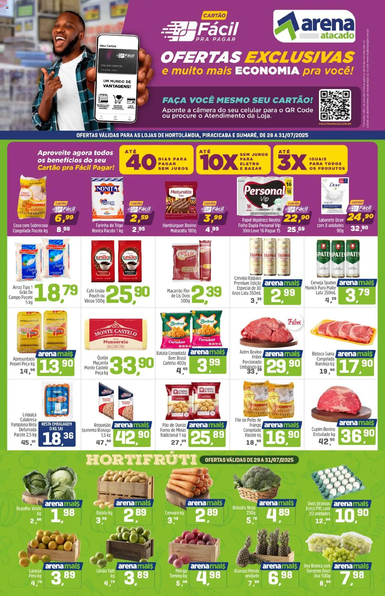 Arena Atacado folheto "Ofertas da semana" válido a partir de 28/07/2025 - número de página 1