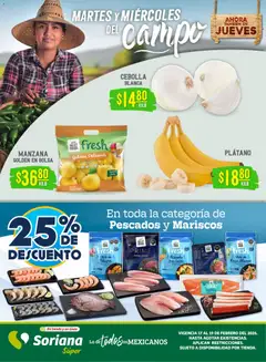 Vista previa las ofertas de la tienda Soriana - Martes y Miércoles del Campo Súper: Tamaulipas (excepto Cd. Victoria y Tampico) desde el 17/02/2026 