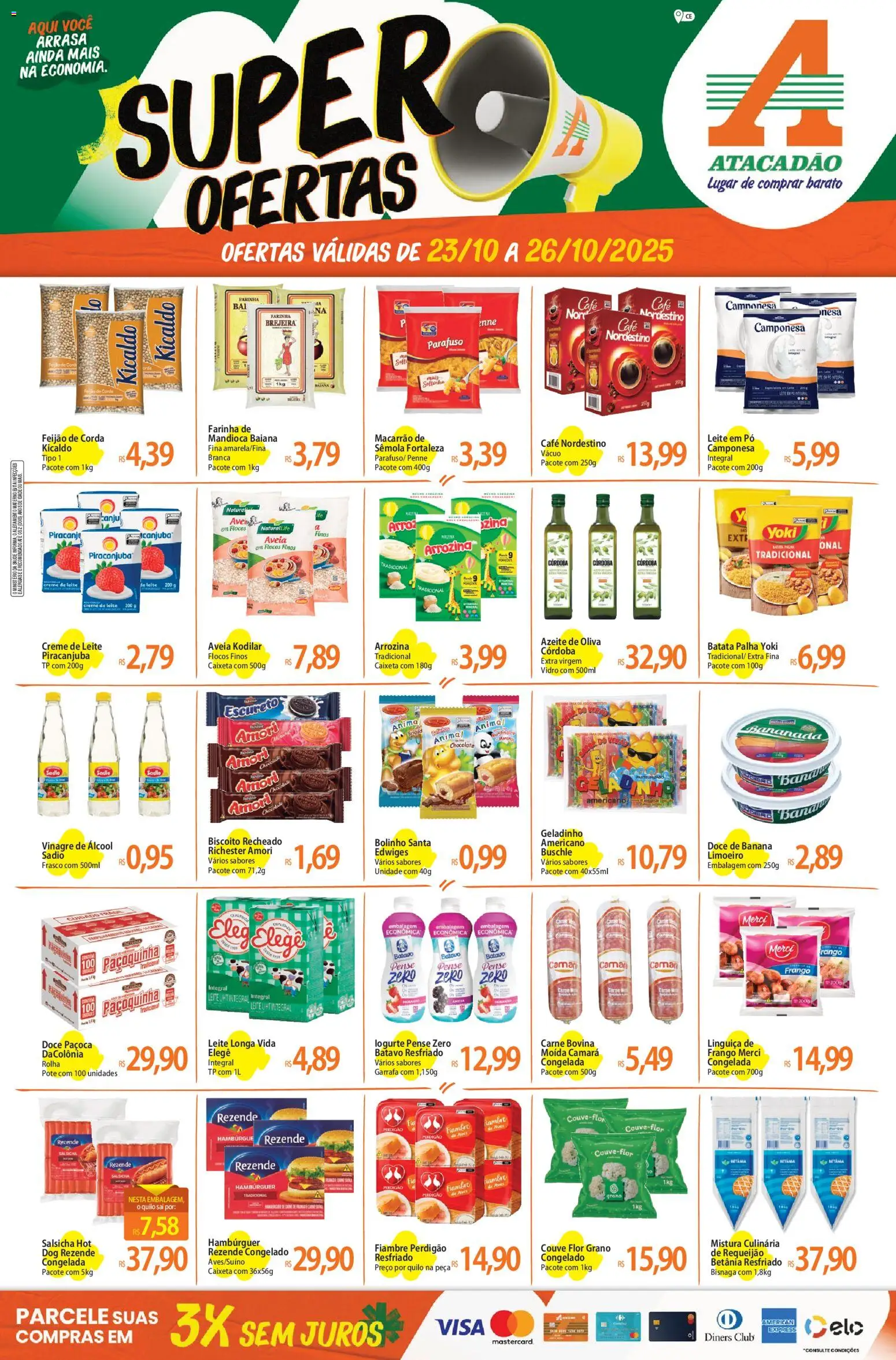 Atacadão folheto "Ofertas - CE" válido a partir de 23/10/2025 - número de página 1