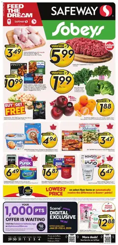 Un aperçu du dépliant Weekly Flyer - AB du magasin Safeway est valide à partir 29 janv. 2026