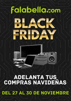 Vista previa de Black Friday de la tienda Saga Falabella válido desde 27/11/2025
