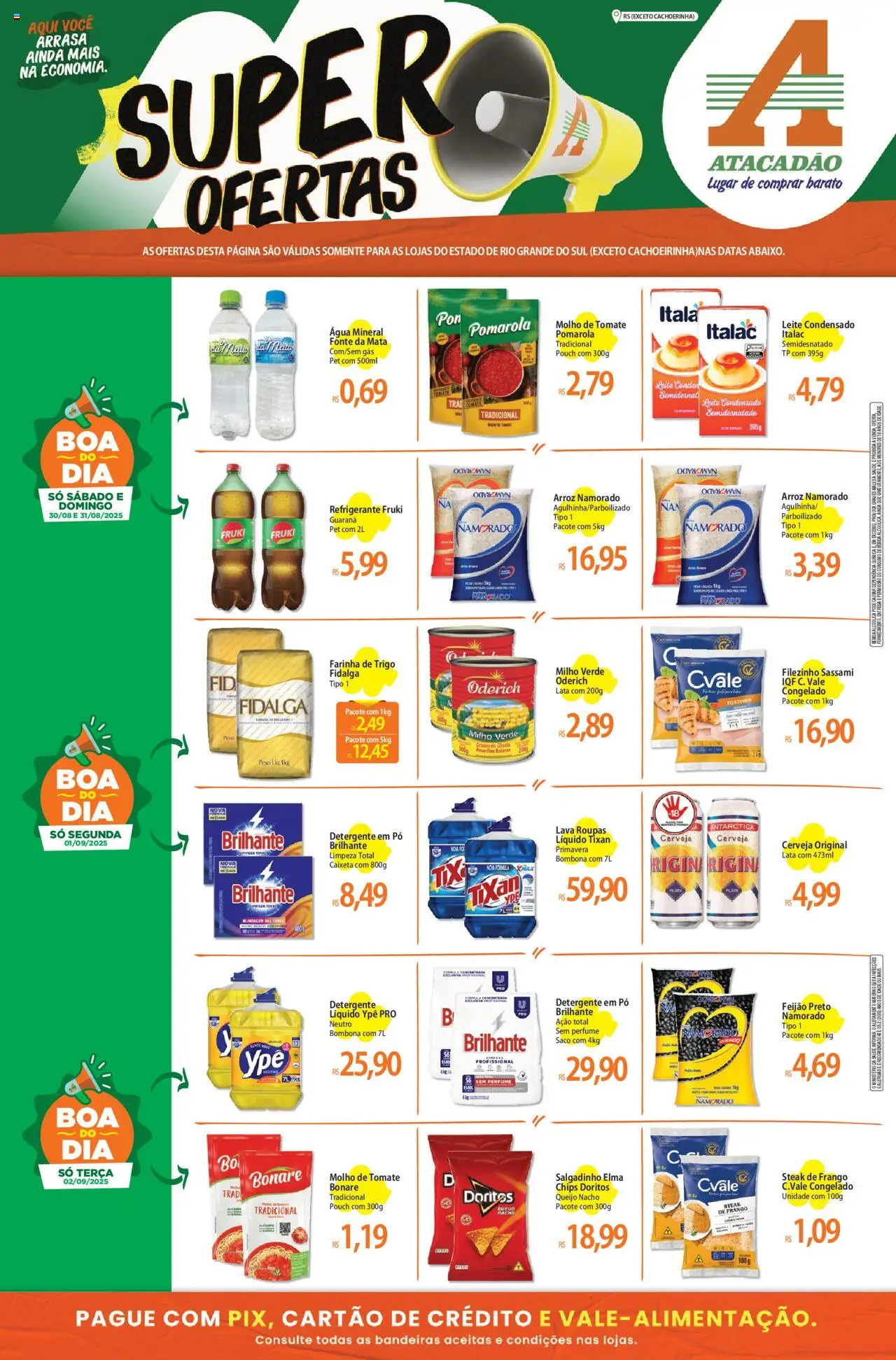 Atacadão folheto "Ofertas - RS" válido a partir de 30/08/2025 - número de página 1
