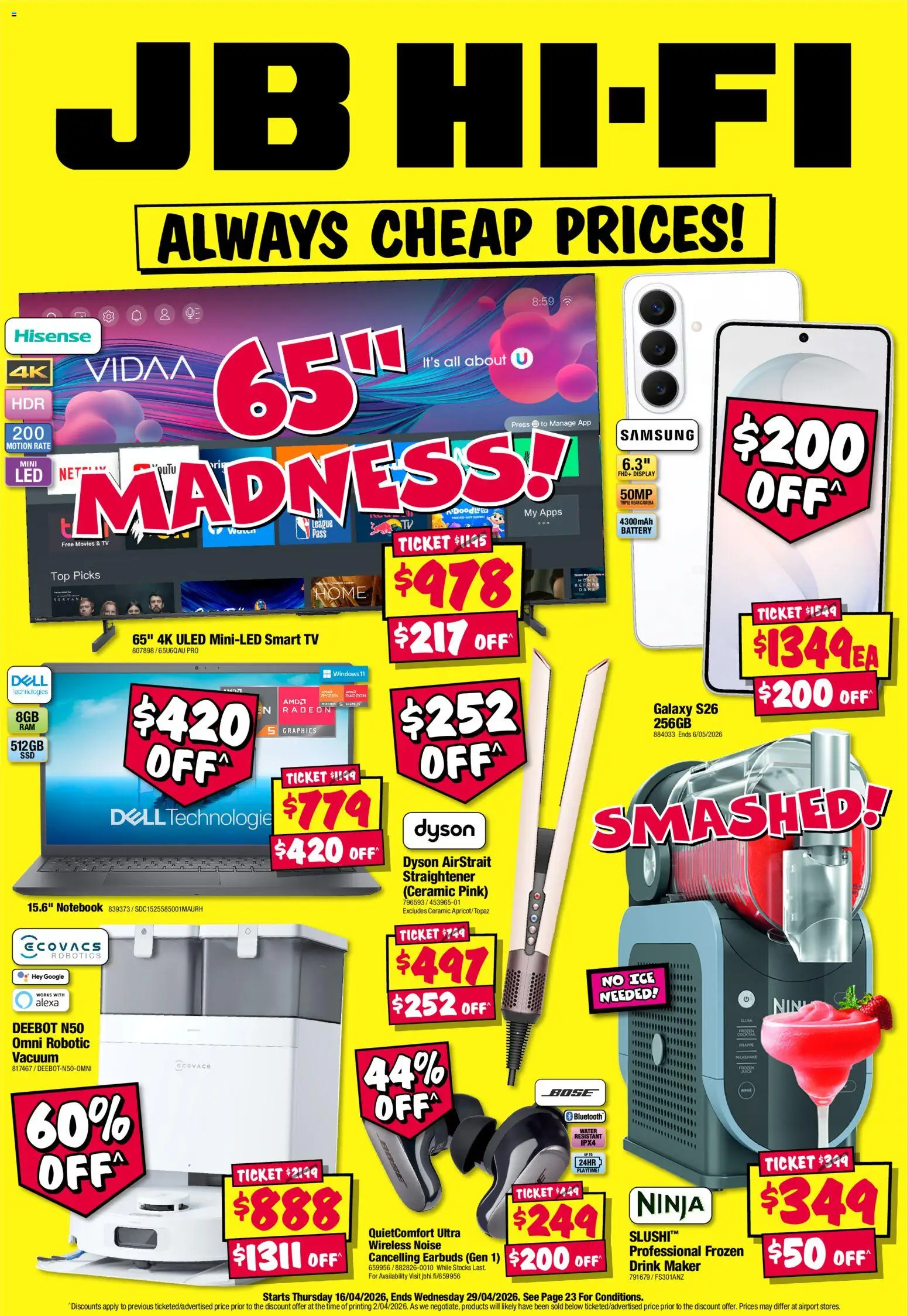 Preview of catalogue JB Hi-Fi catalogue from shop JB Hi-Fi valid 16/04/2026
