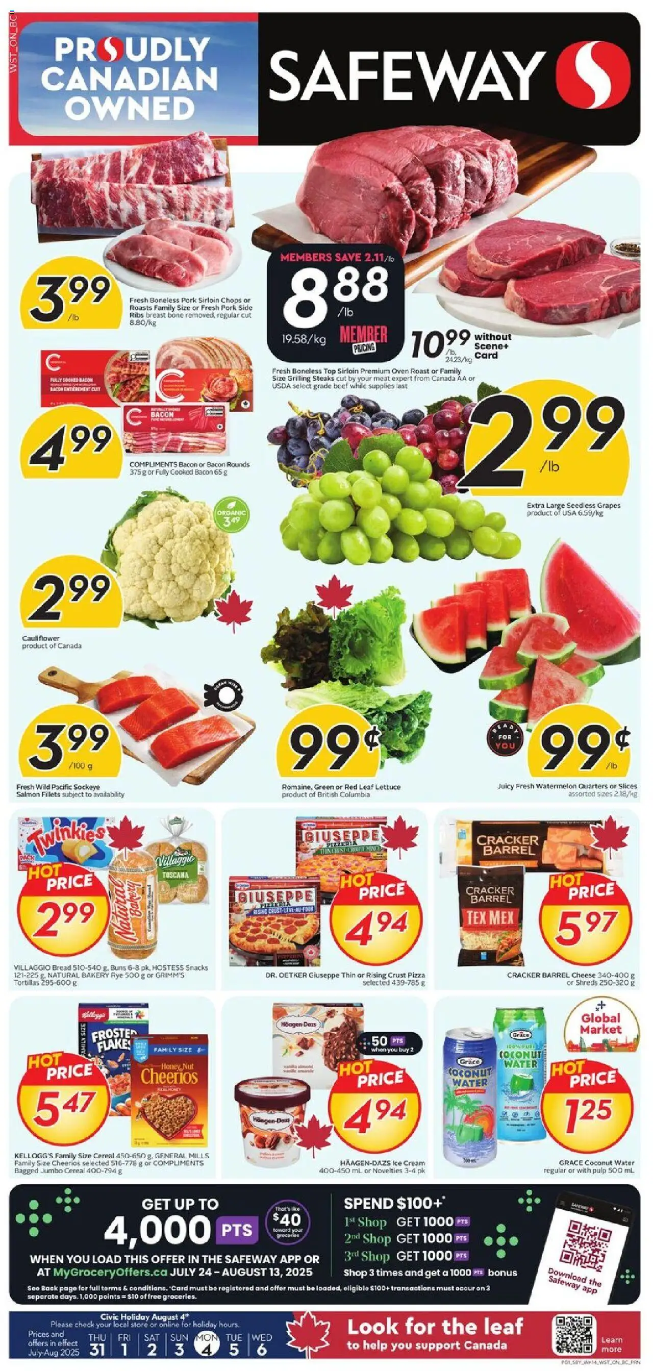 Safeway flyer valid from Jul 31, 2025 - page number 1