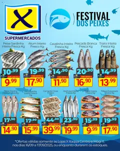 Pré-Visualização do folheto "Ofertas Festival dos Peixes" da loja X Supermercados válido a partir de 16/09/2025