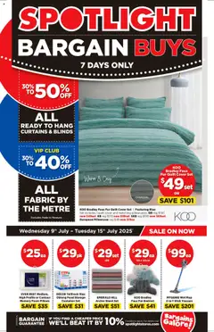 Preview of catalogue Bargain Buys from shop Spotlight valid 09/07/2025