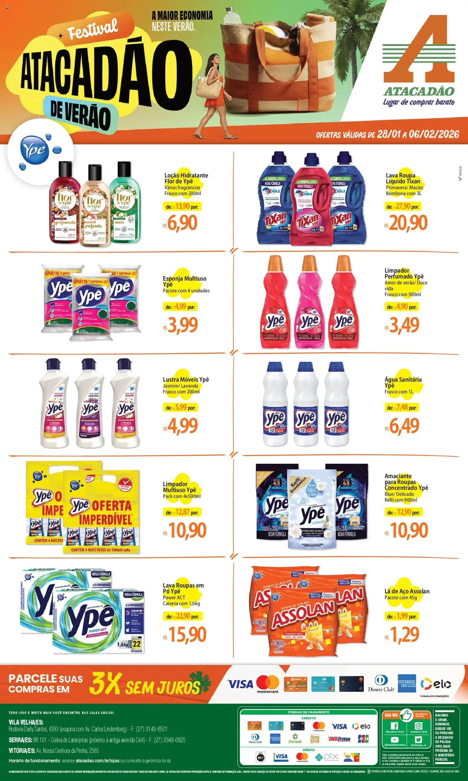 Pré-Visualização do folheto "Ofertas - ES" da loja Atacadão válido a partir de 28/01/2026