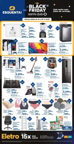 Pré-Visualização do folheto "Black Friday" da loja Sam's Club válido a partir de 20/11/2025
